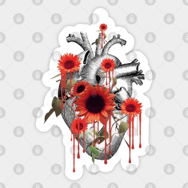 Floral heart 22 Sticker by Collagedream